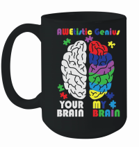Product Autism Awareness Awetistic Genius Brain Mug