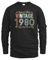 Product Birthday   Limited Edition Vintage 1980 Unisex Sweatshirt