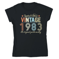 Product Birthday   Limited Edition Vintage 1983 Classic Womens Crewneck T-shirt