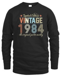 Product Birthday   Limited Edition Vintage 1984 Unisex Sweatshirt