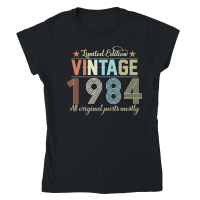 Product Birthday   Limited Edition Vintage 1984 Classic Womens Crewneck T-shirt