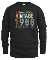 Product Birthday   Limited Edition Vintage 1988 Unisex Sweatshirt