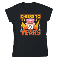 Product Birthday Cheers to 60 years Classic Womens Crewneck T-shirt