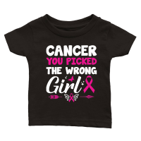 Product Cancer you picked the wrong girl Classic Baby Crewneck T-shirt