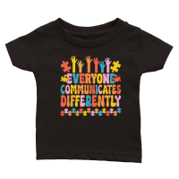 Product Everyone Communicates Autism Classic Baby Crewneck T-shirt