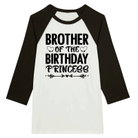 Product Brother Of The Birthday Princess Unisex 3/4 sleeve Raglan T-shirt