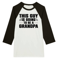 Product This Guy Is Going to Be A Grandpa Unisex 3/4 sleeve Raglan T-shirt