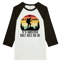Product It's Another Half Mile or So Hiking Unisex 3/4 sleeve Raglan T-shirt