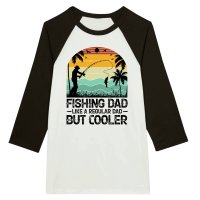 Product Fishing Dad Like A Regular Dad But Cooler Unisex 3/4 sleeve Raglan T-shirt