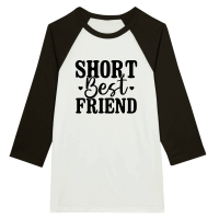 Product Short Best Friend 01 Unisex 3/4 sleeve Raglan T-shirt