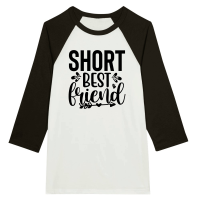 Product Short Best Friend 01 Unisex 3/4 sleeve Raglan T-shirt