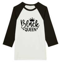 Product Black Queen 01 Unisex 3/4 sleeve Raglan T-shirt