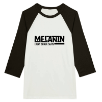Product Melanin Every Shade Slays 3 01 Unisex 3/4 sleeve Raglan T-shirt