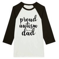 Product proud autism dad 01 Unisex 3/4 sleeve Raglan T-shirt