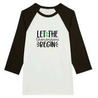 Product Let the Shenanigans Begin SVG Design 01 Unisex 3/4 sleeve Raglan T-shirt