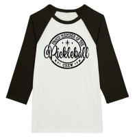 Product Proud Member of the Pickleball Crew Unisex 3/4 sleeve Raglan T-shirt