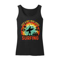 Product Just a Boy Who Loves Surfing Women’s Tank Top