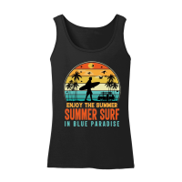 Product Enjoy The Summer Summer Surf In Blue Paradise Women’s Tank Top