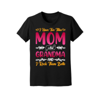 Product I Have Two Titles Mom And Grandma And I Rock Them Both Youth Jersey Tee