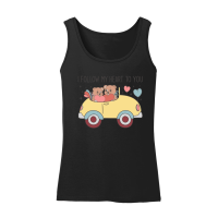 Product Retro Valentine Couple Bears Sublimation Women’s Tank Top