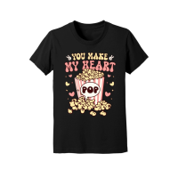 Product Retro Valentine Popcorn  Sublimation Youth Jersey Tee