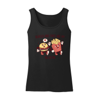 Product Valentine Burger and Fries Sublimation2 Women’s Tank Top