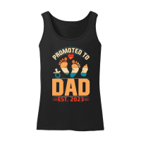 Product Promoted to Dad Est 2023 Women’s Tank Top