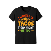 Product I Wonder If Tacos Think About Me Too Youth Jersey Tee