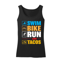 Product Swim Bike Run & Tacos Women’s Tank Top