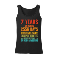 Product 7 Years 84 Months Of Being Awesome Birthday Women’s Tank Top