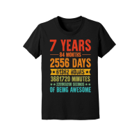 Product 7 Years 84 Months Of Being Awesome Birthday Youth Jersey Tee