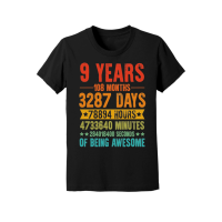 Product 9 Years 108 Months Of Being Awesome Birthday Youth Jersey Tee