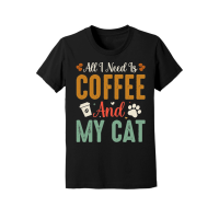 Product All I Need Is Coffee And My Cat Youth Jersey Tee