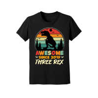 Product Awesome Since 2019 Three Rex Youth Jersey Tee
