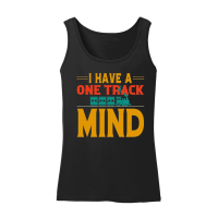Product I Have A One Track Mind Train Lover Women’s Tank Top