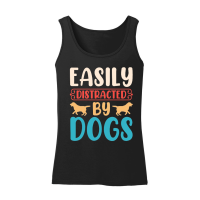 Product Easily Distracted by Dogs Women’s Tank Top
