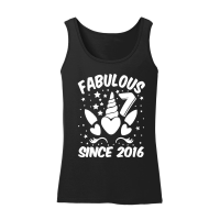 Product Fabulous 7 Since 2016 Unicorn Birthday Women’s Tank Top