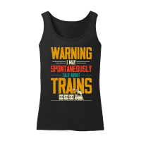 Product Warning I May Spontaneously Talk About Trains Women’s Tank Top