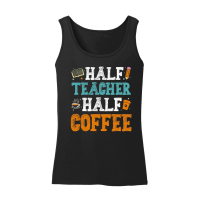 Product Half Teacher Half Coffee Women’s Tank Top
