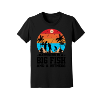 Product Happiness is A Big Fish And A Witness Fishing Youth Jersey Tee