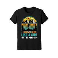 Product I Know I Hike Like A Girl Try To Keep Up Hiking Youth Jersey Tee