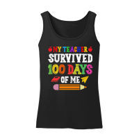 Product My Teacher Survived 100 Days Of Me Women’s Tank Top