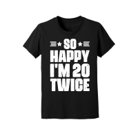 Product So Happy I'm 20 Twice Birthday Youth Jersey Tee
