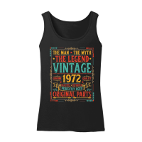 Product The Man The Myth The Legend Vintage 1972 50th Birthday Women’s Tank Top
