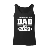 Product Promoted to Dad Est 2023 Women’s Tank Top