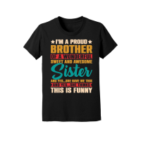 Product I'm A Proud Brother Of A Wonderful Sweet Sister Youth Jersey Tee