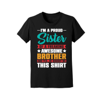 Product Im a Proud Sister Awesome Brother Youth Jersey Tee