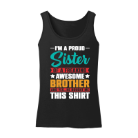 Product Im a Proud Sister Awesome Brother Women’s Tank Top