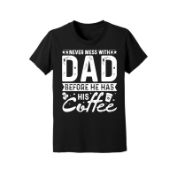 Product Never Mess With Dad Before He Has His Coffee Youth Jersey Tee