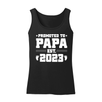 Product Promoted to Papa Est 2023 Women’s Tank Top